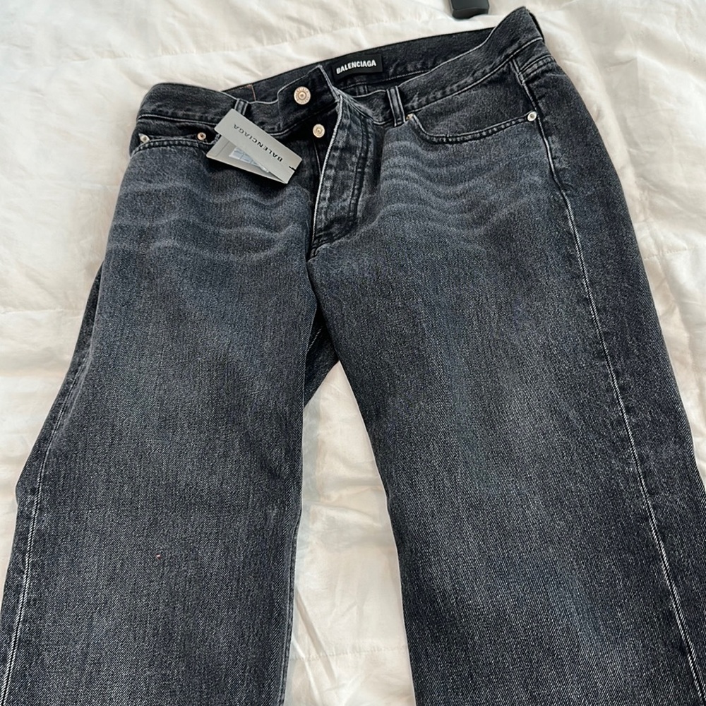 Balenciaga men’s black jeans 36”